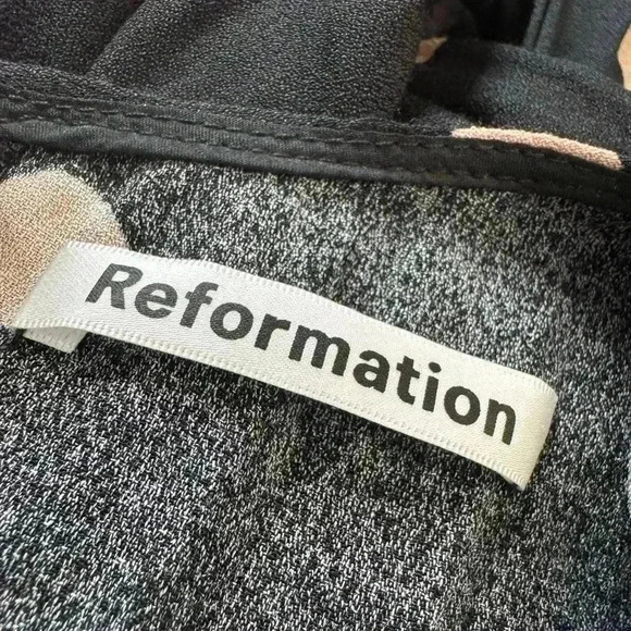 $278 Reformation Creed Polka Dot Midi Dress - Picture 6 of 12